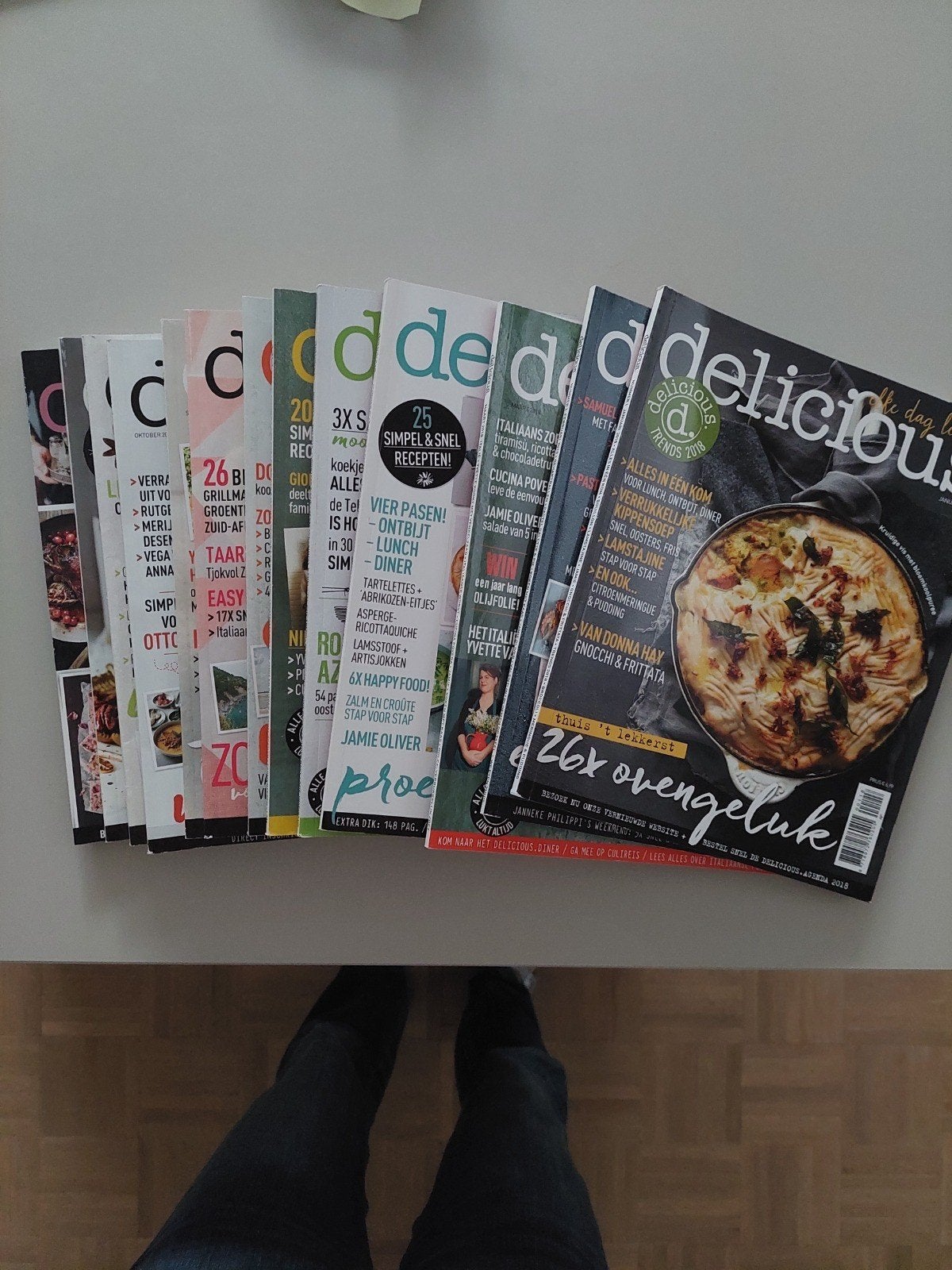 Delicious. kooktijdschriften - 2018 complete jaargang, Ophalen of Verzenden, Zo goed als nieuw, Overige typen
