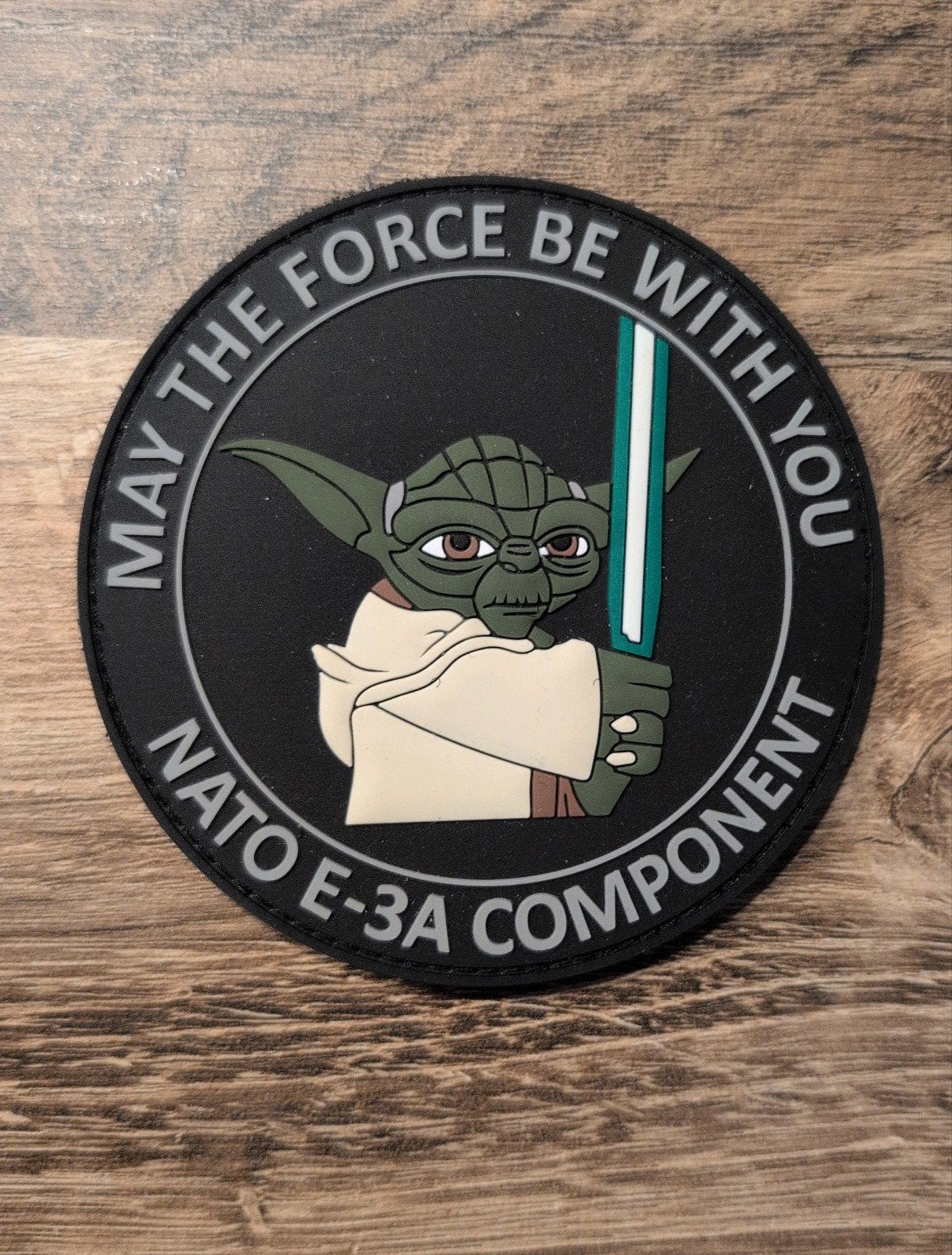 NATO E-3A Component Yoda Patch - Glow in the Dark Lightsaber, Ophalen of Verzenden