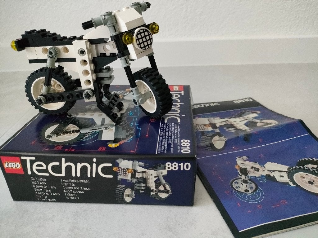 Lego 8810: Technic motor, vintage model (Cafe Racer), Ophalen, Lego, Compleet, Zo goed als nieuw