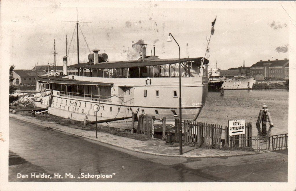 Den Helder, Hr. Ms. Schorpioen 1956, Ophalen of Verzenden, Voor 1920, Noord-Holland