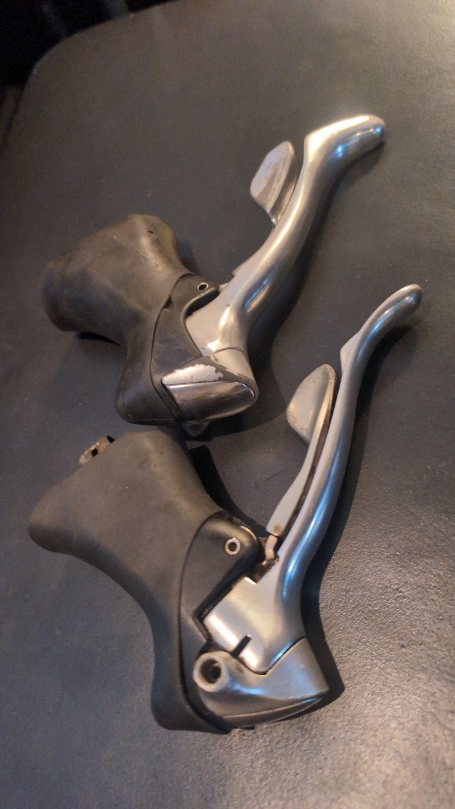 Shimano 7700 Shifters Dura Ace Gebruikt, Gebruikt, Overige typen, Ophalen of Verzenden, Aluminium