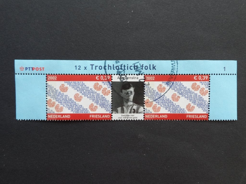 2002 NVPH 2065V: Provincievel Friesland, Abe Lenstra., Ophalen of Verzenden, Na 1940, Gestempeld