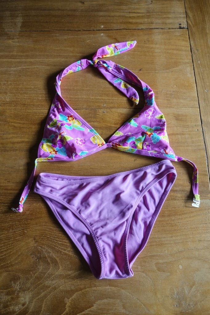 purper roze bikini mt S - 36, Kleding | Dames, Ophalen of Verzenden, Zo goed als nieuw, Paars, Bikini