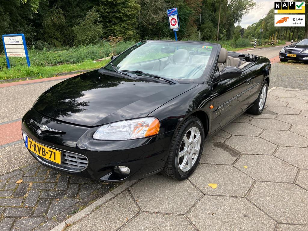 Chrysler Sebring 2.7i-V6 24V LX Convertible +DISTRIBUTIE + A, Auto's, Chrysler, Cabriolet, 4 stoelen, Zwart, Leder