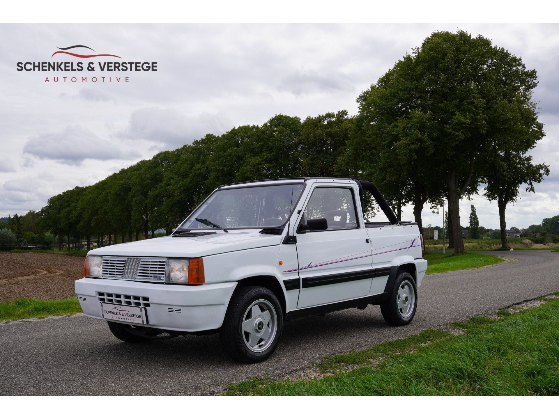 Fiat Panda 1000 L i.e. kat. Uniek Cabrioni , Origineel Neder, Auto's, Voorwielaandrijving, Stof, Cabriolet, Wit