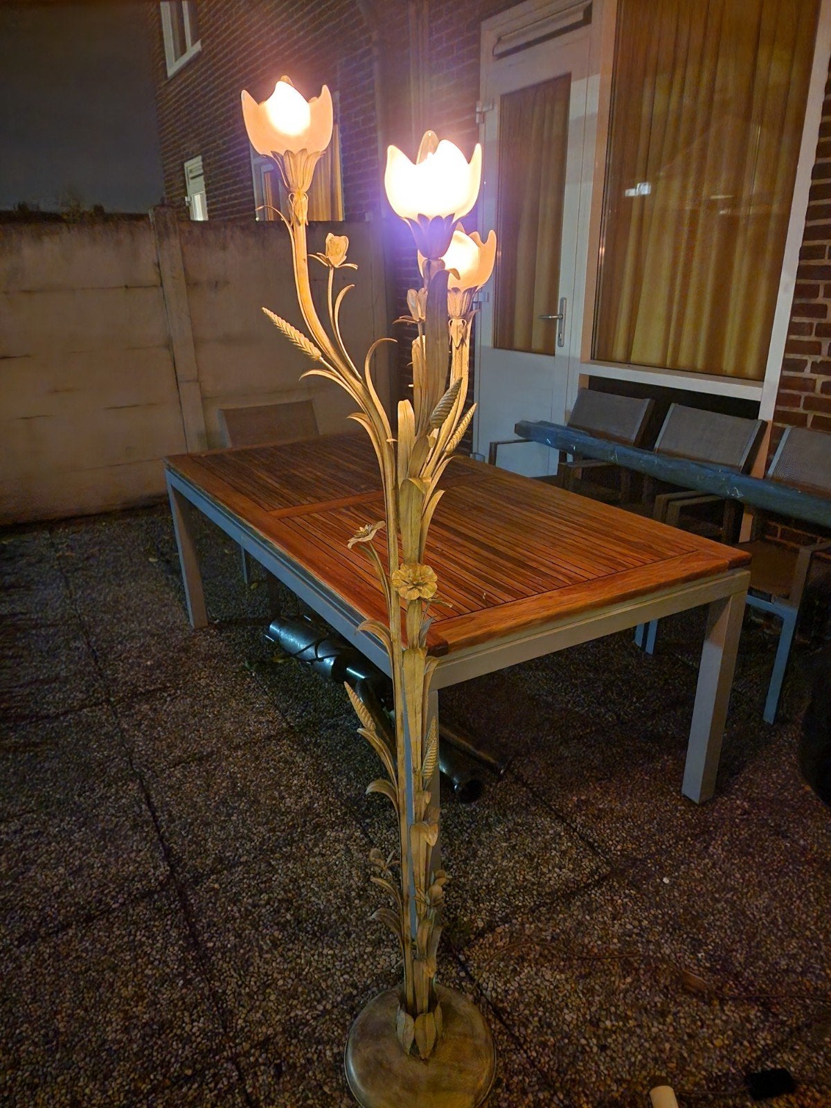 Hans kögl hollywood regency vintage lampen set jaren 60 / 70, Ophalen, Zo goed als nieuw