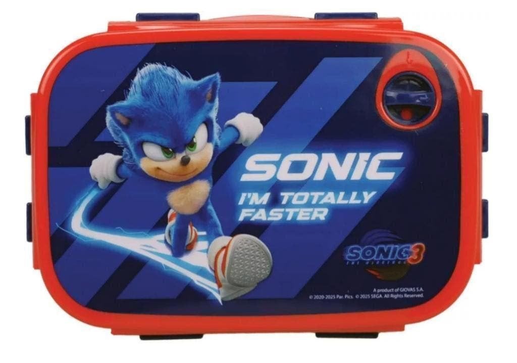 Sonic 3 Broodtrommel / Lunchbox / Brooddoos / Sandwichbox, Ophalen of Verzenden, Nieuw
