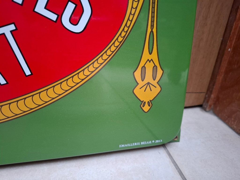 Emaillebord Rochefort Trappisten (Emaillerie Belge), Verzamelen, Ophalen of Verzenden, Nieuw, Reclamebord, Plaat of Schild, Overige merken