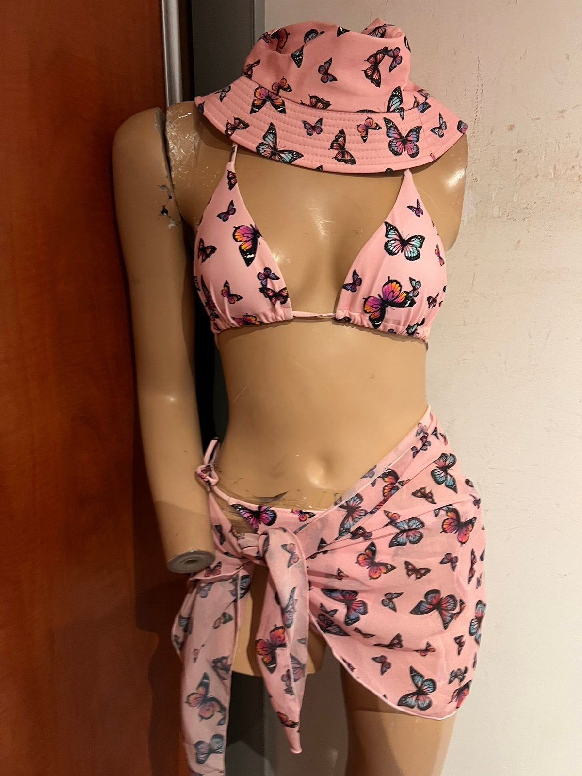 White Fox Bikini hoed pareo maat m nieuw, Nieuw, Ophalen of Verzenden, Roze, Bikini