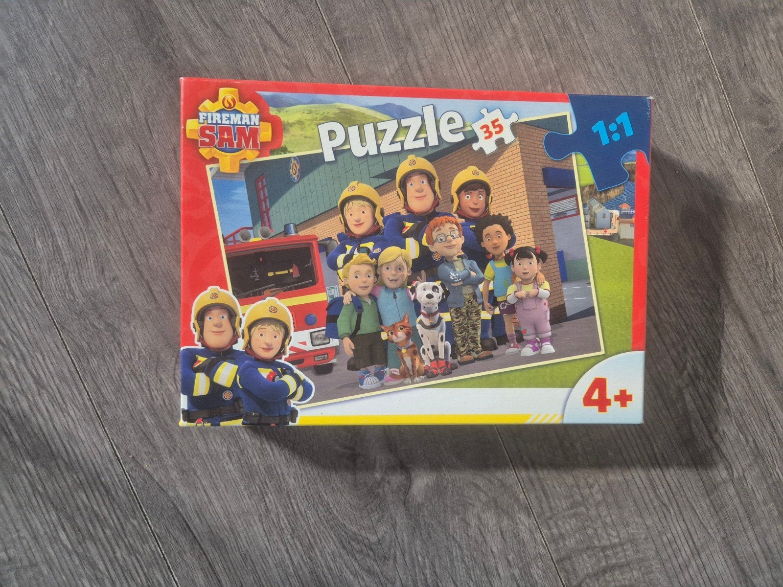 Brandweerman Sam puzzel 35 stukjes, Ophalen of Verzenden, 10 tot 50 stukjes, Gebruikt, 4 tot 6 jaar
