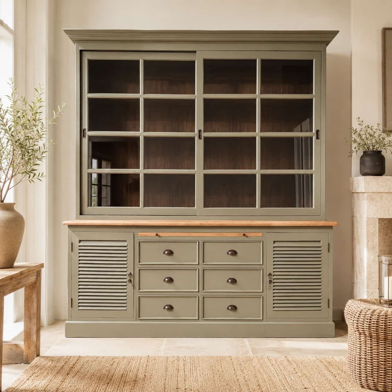 Landelijke Teak Buffetkasten en Accessoires, Huis en Inrichting, Kasten | Buffetkasten, Gebruikt, 150 tot 200 cm, 100 tot 150 cm