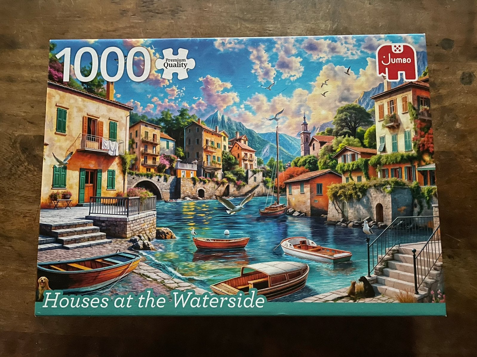 Puzzel ‘Houses at the Waterside’, Ophalen, 500 t/m 1500 stukjes, Zo goed als nieuw