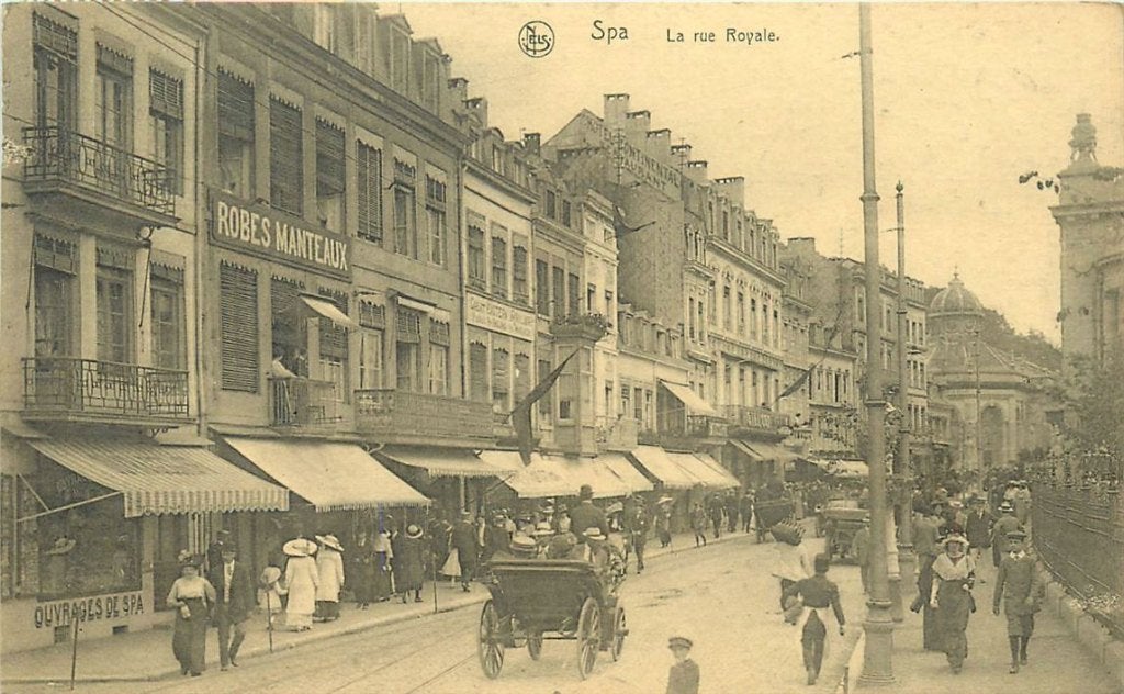 379-003-025 Spa La Rue Royale, Ophalen of Verzenden, Voor 1920, Overig Europa