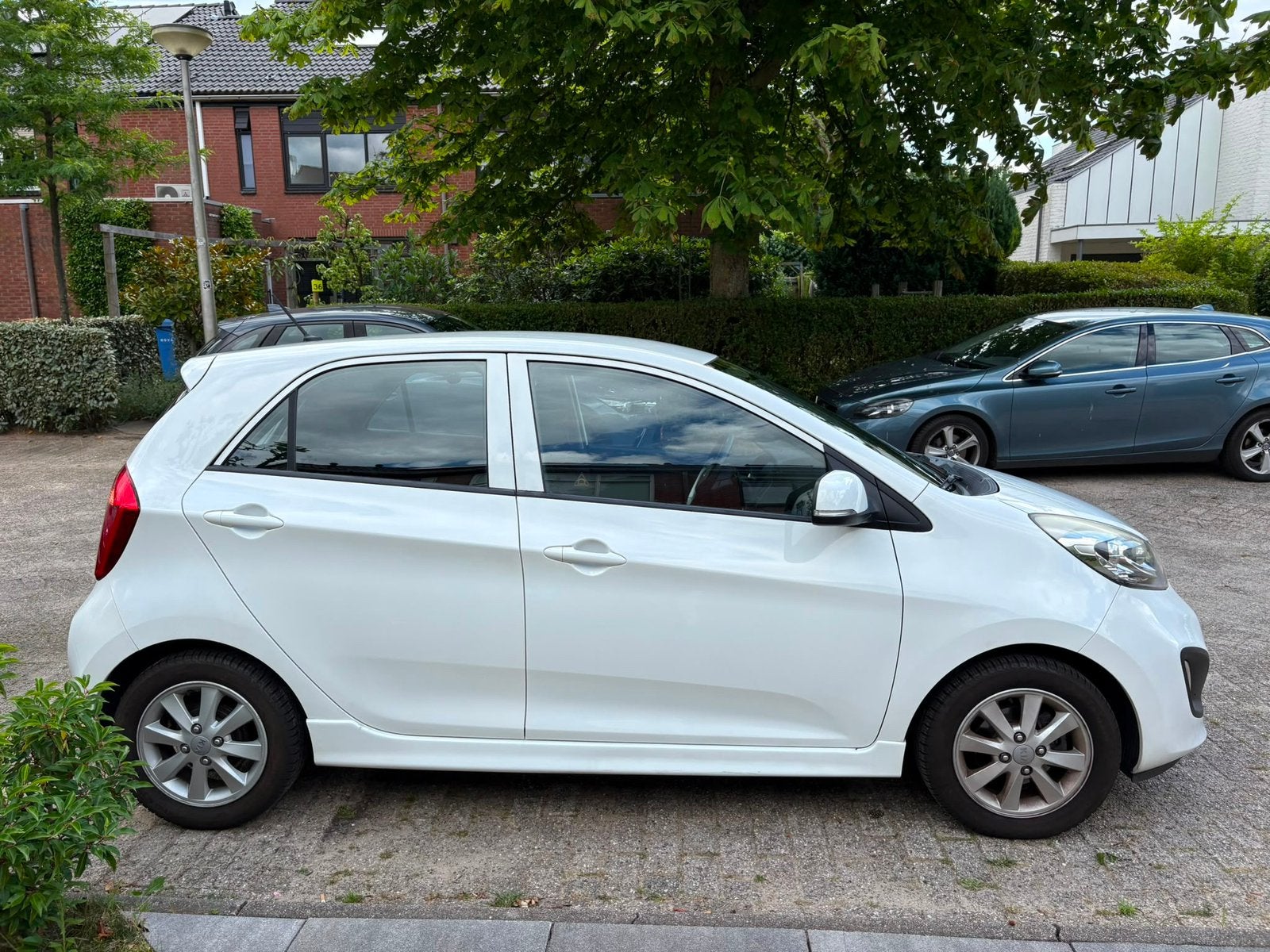 Kia Picanto 1.2 Cvvt 5-DRS 2014 Wit, Auto's, Voorwielaandrijving, 4 cilinders, 400 kg, Origineel Nederlands