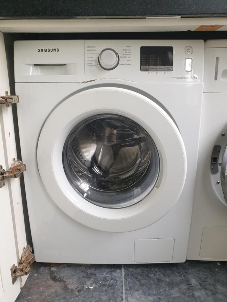 Samsung Wasmachine (7 kg) – Type WF70F5E0Z4W, Ophalen, Gebruikt, Handwasprogramma, Voorlader