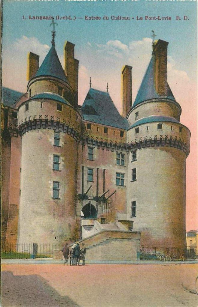 381-370-021 Langeais Entree du chateau, Verzenden, Voor 1920, Frankrijk