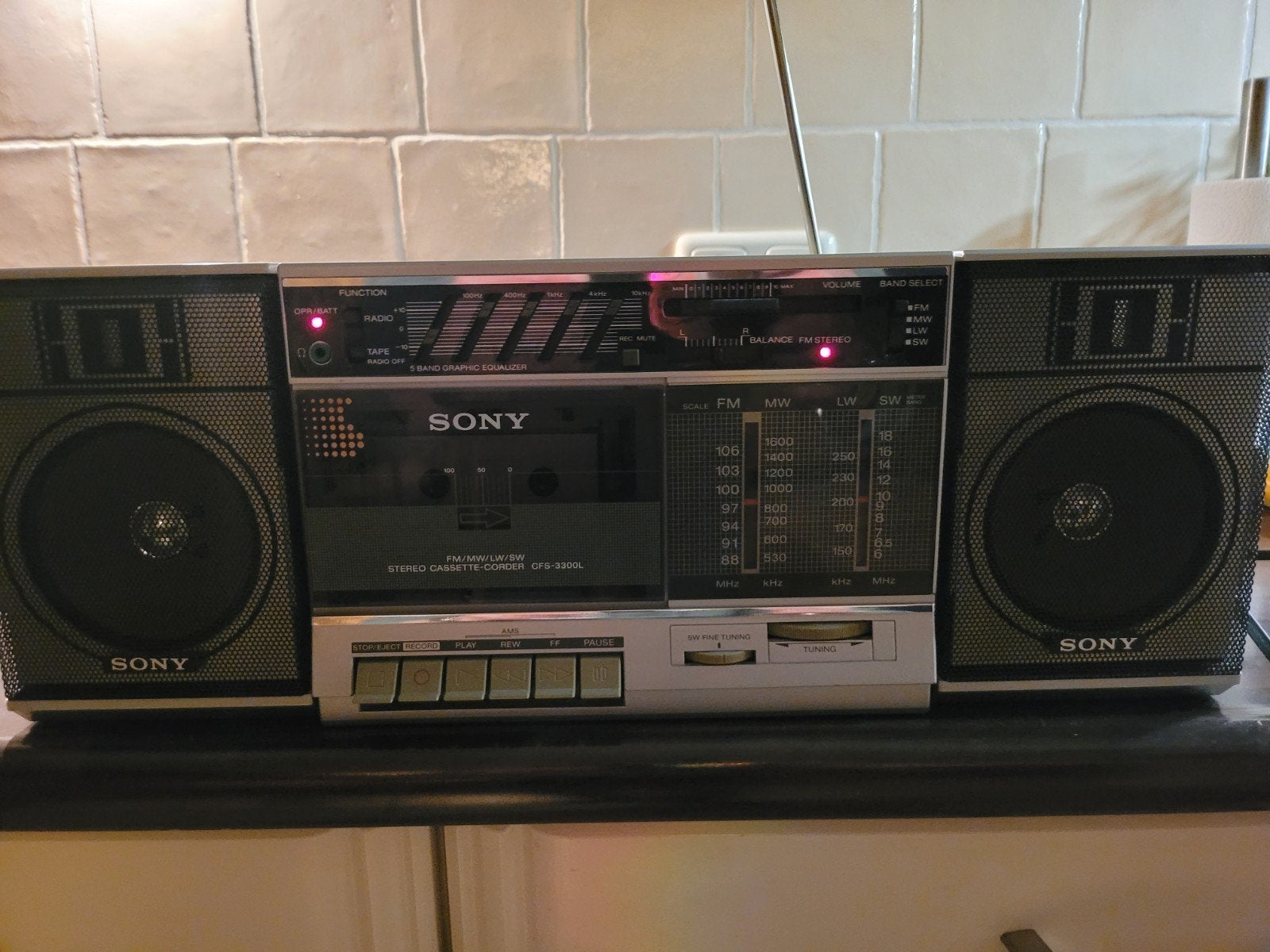 boombox sony met afneembare boxjes, Ophalen of Verzenden, Gebruikt, Overige typen