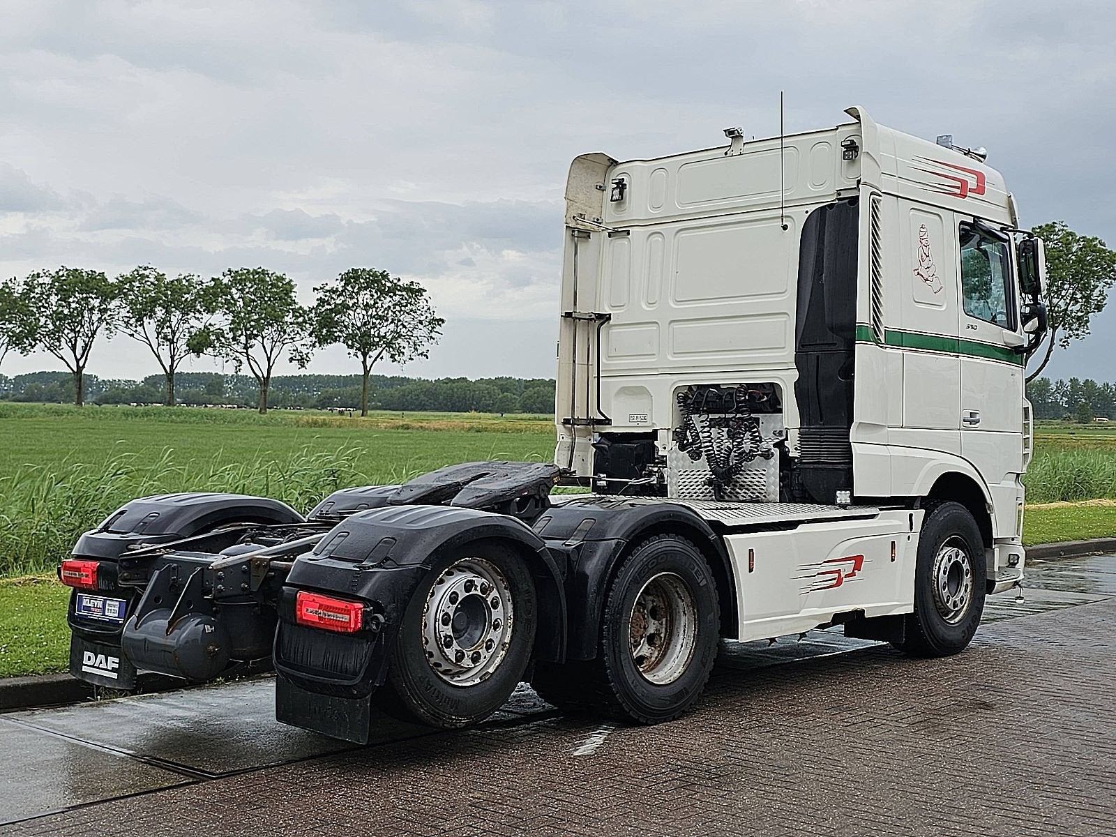 DAF XF 530 6x2 ftr spacecab, Auto's, Vrachtwagens, Automaat, Euro 6, Stoelverwarming, Wit