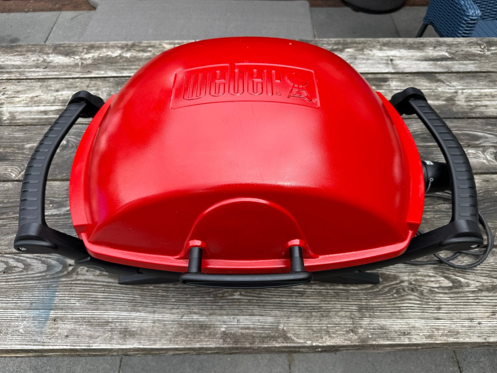 Weber Q240 elektrische barbecue (groot) - Rood, Ophalen, Gebruikt