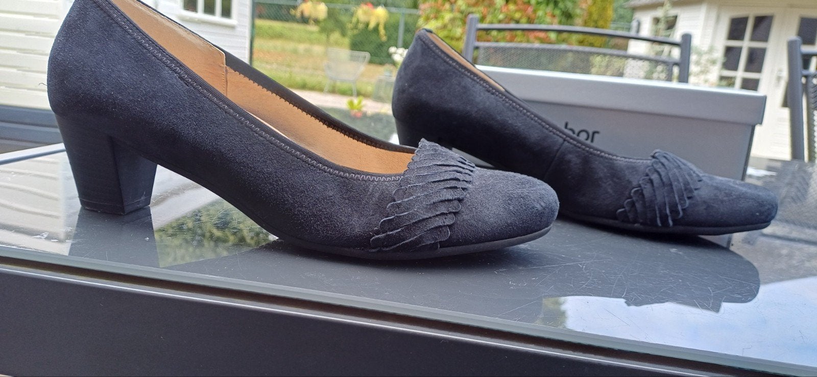 Gabor blauwe suède schoenen pumps maat 41 .maar 1  gedragen, Pumps, Blauw, Gabor, Ophalen of Verzenden