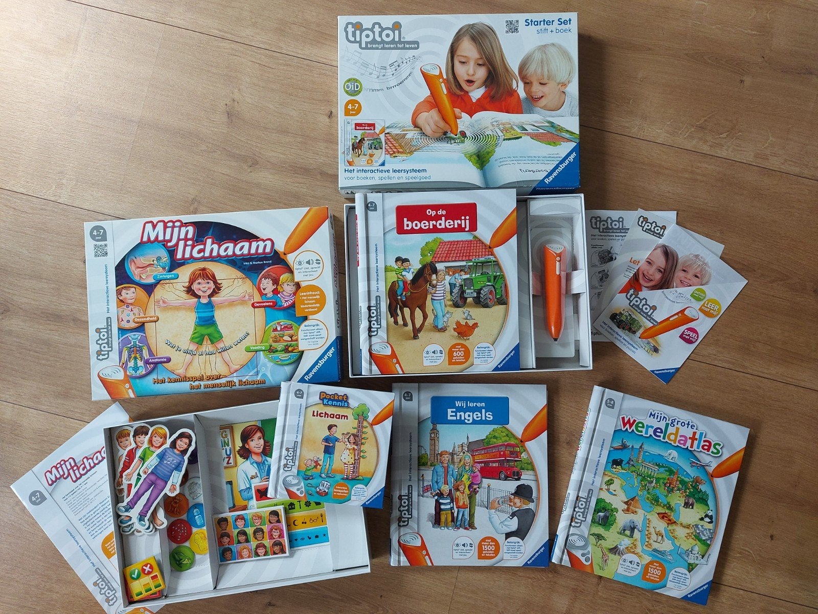 Tiptoi complete set + stift + 4 boeken & spel!, Kinderen en Baby's, Speelgoed | Educatief en Creatief, Ophalen of Verzenden, Zo goed als nieuw