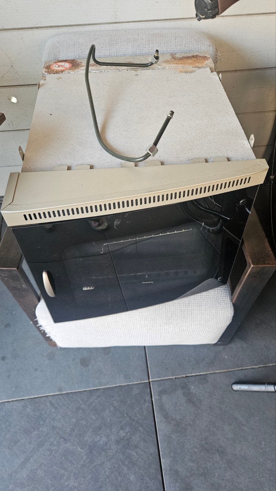 gas oven voor in de caravan, Ophalen, Gebruikt