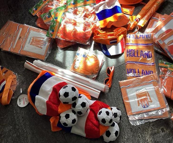 Grote partij oranje artikelen Leuk voor WK voetbal, Ophalen of Verzenden, Nieuw, Feestartikel, Oranje of Koningsdag