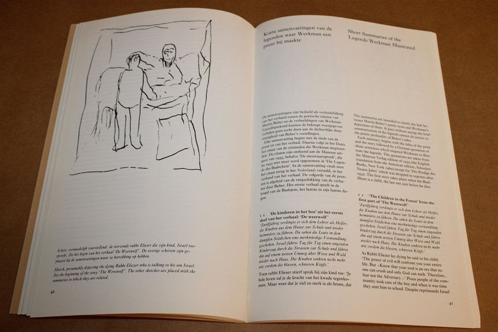 Chassidische Legenden — Werkman, Grafiek uit 1941-1943, Ophalen of Verzenden, Gelezen