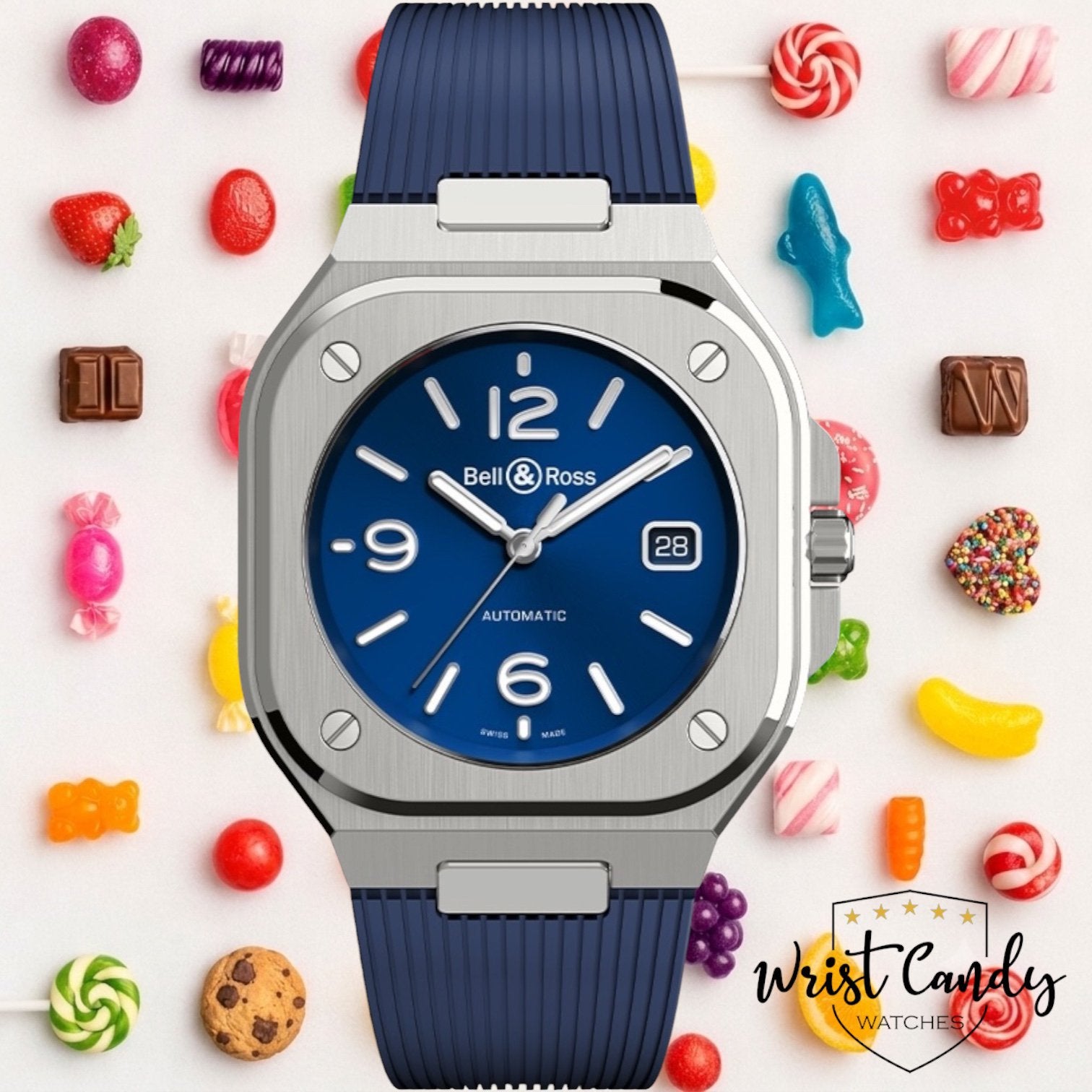 Bell & Ross BR-05 Blue Steel •  2026 • nieuw, Staal, Ophalen of Verzenden, Zo goed als nieuw, Prins Bernhardlaan 64 Bergen op Zoom