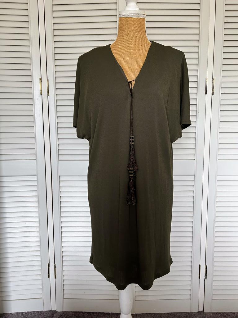 Tuniekjurk Mango MNG Suit Collection maatM donkerkhakigroen, Maat 38/40 (M), Ophalen of Verzenden, Zo goed als nieuw, Boven de knie