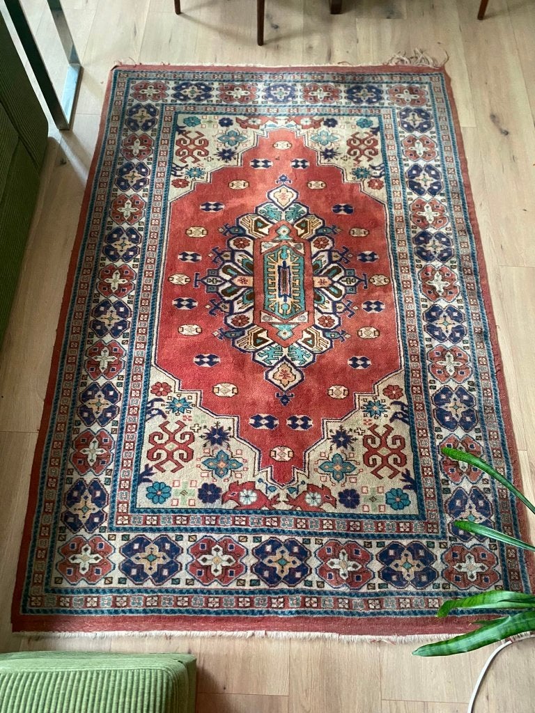 Authentiek Perzisch tapijt, Ophalen, Gebruikt, Rechthoekig, 200 cm of meer