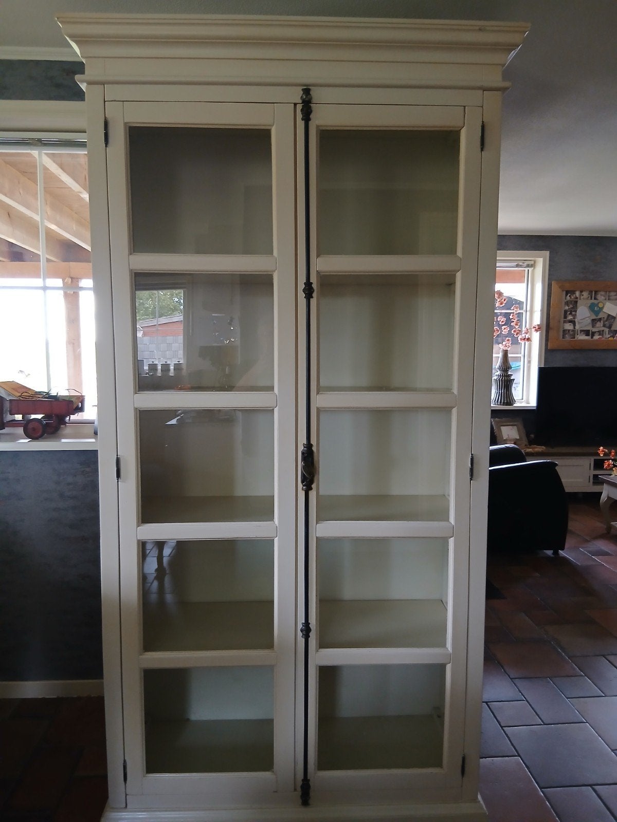kast, Huis en Inrichting, Kasten | Vitrinekasten, Ophalen, Met plank(en), Gebruikt, 100 tot 150 cm