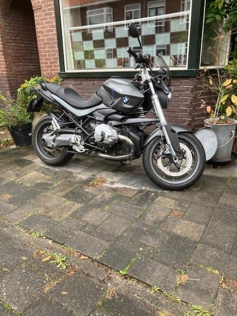 BMW R1200R Grijs/Groen metallic. (2012), 2 cilinders, Handvatverwarming, Motorrijbewijs A, 1170 cc