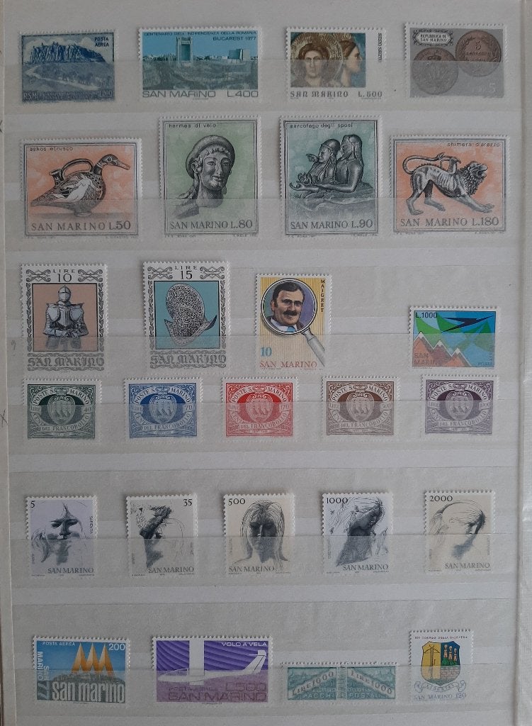 1 Kaart Postzegels San Marino Nr. 2 Postfris, Ophalen, Overige landen, Postfris