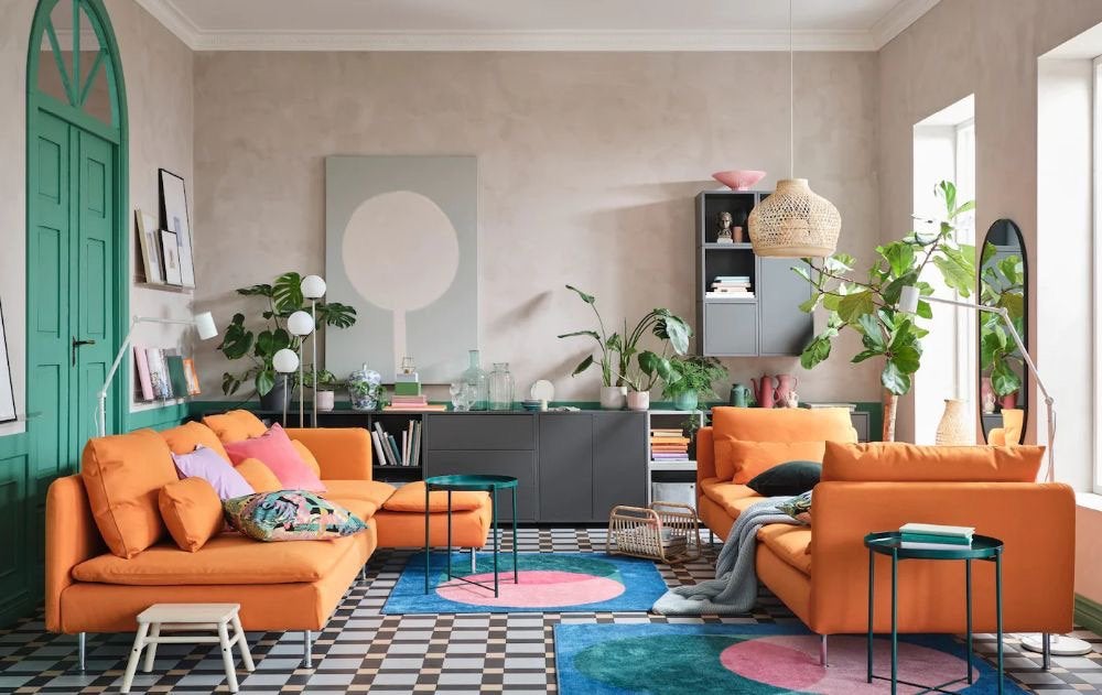 GEZOCHT oranje hoezen Ikea Söderhamn bank, Huis en Inrichting, Ophalen of Verzenden, Zo goed als nieuw, 75 tot 100 cm, Tweepersoons