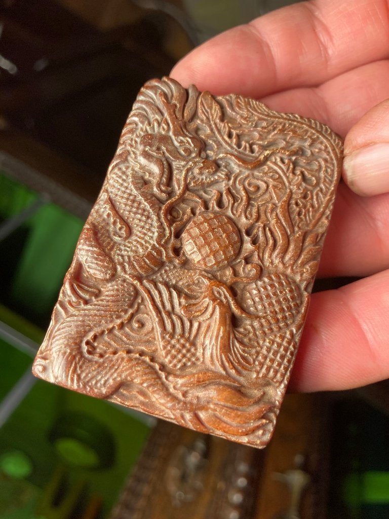 Kristallen Schedel Amulet Jade Draak + Ei +Om Mani Padme Hum, Ophalen of Verzenden