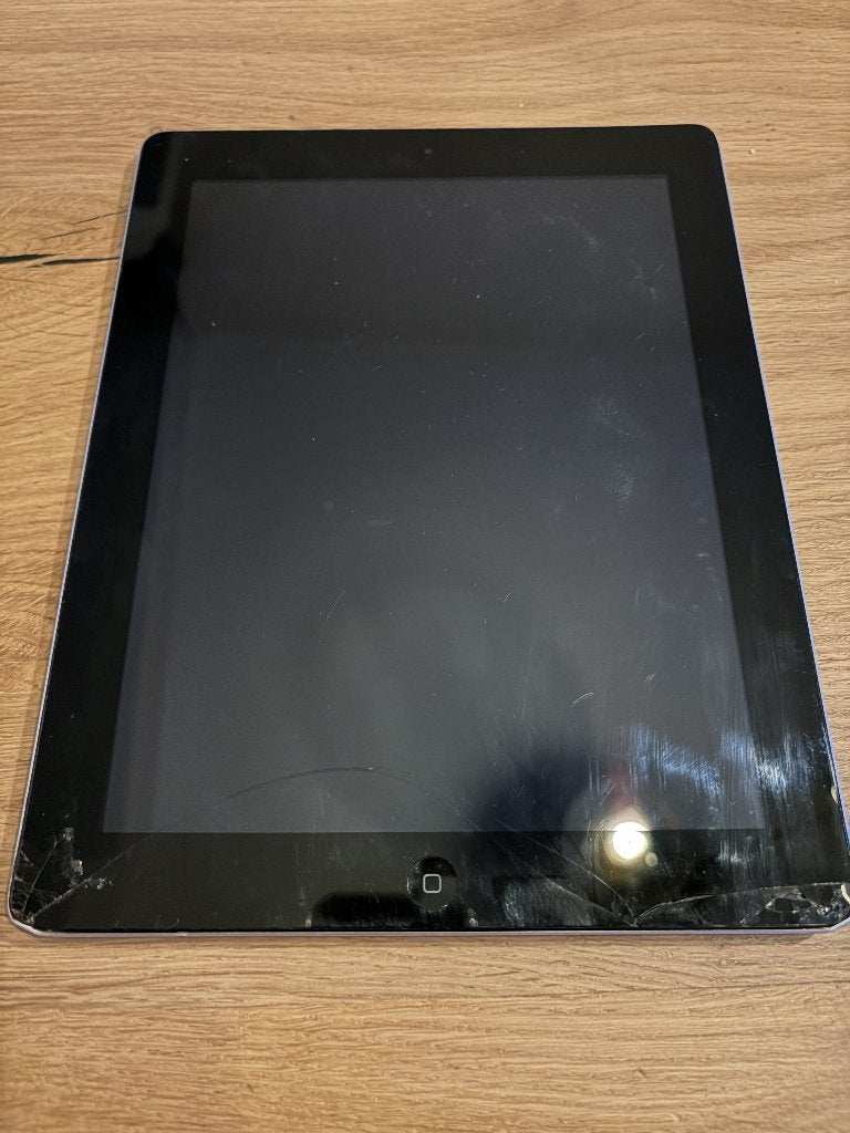 Apple iPad 4 16GB WiFi – Werkt, scherm beschadigd, Computers en Software, Apple iPads, Gebruikt, Apple iPad, Zwart, 16 GB