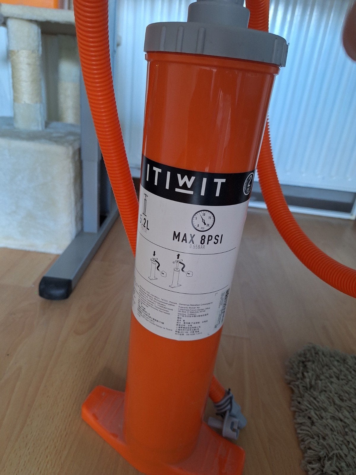 ITIWIT Handpomp voor SUP en Kajak - Max 8 PSI, Ophalen of Verzenden, Gebruikt