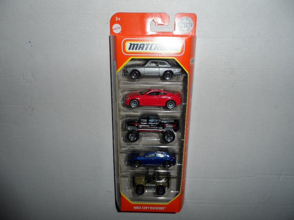 Matchbox 5 Pack - City Drivers (2021) 1:64 D7, Ophalen of Verzenden, Nieuw, Auto