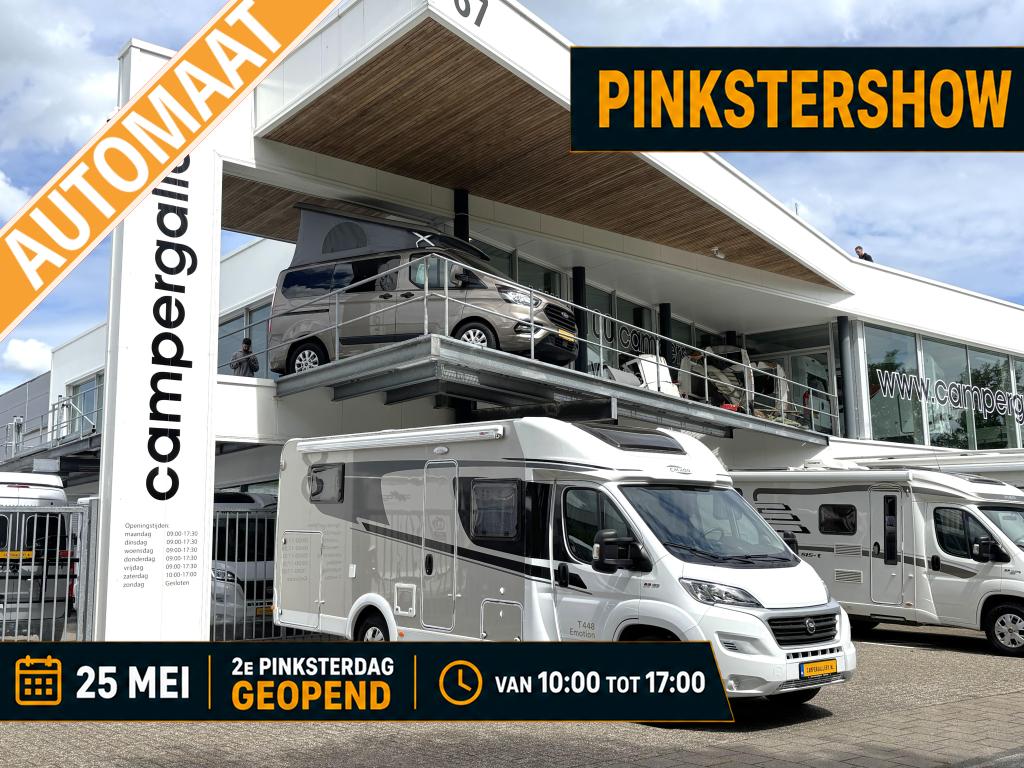 Carado T448 Emotion AUTOMAAT ENKELE BEDDEN RONDZIT EURO6, Caravans en Kamperen, Automaat, Fiat, 7 tot 8 meter, Bedrijf