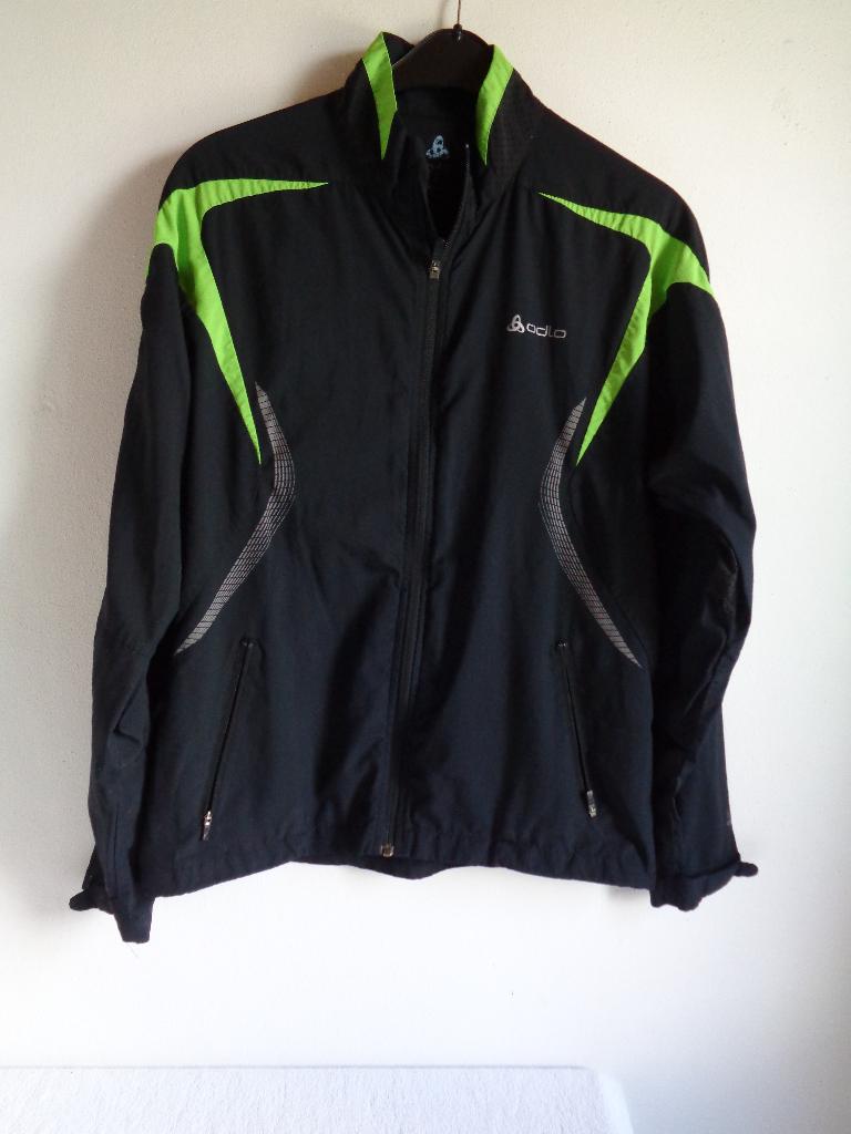 Odlo lichtgewicht jas, Kleding | Heren, Sportkleding, Gedragen, Overige typen, Maat 52/54 (L), Zwart, Ophalen of Verzenden
