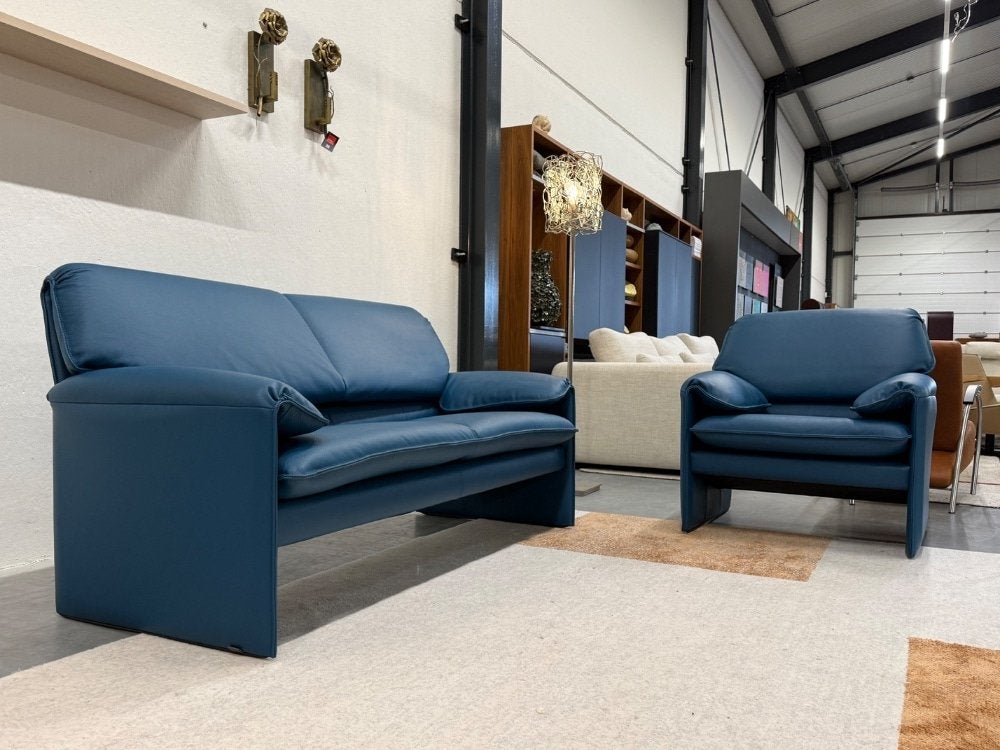 Nieuw Leolux Bora Beta Fauteuil Blauw leer Design stoel, Leolux, Info@leolux.nl, Nieuw, Ophalen of Verzenden
