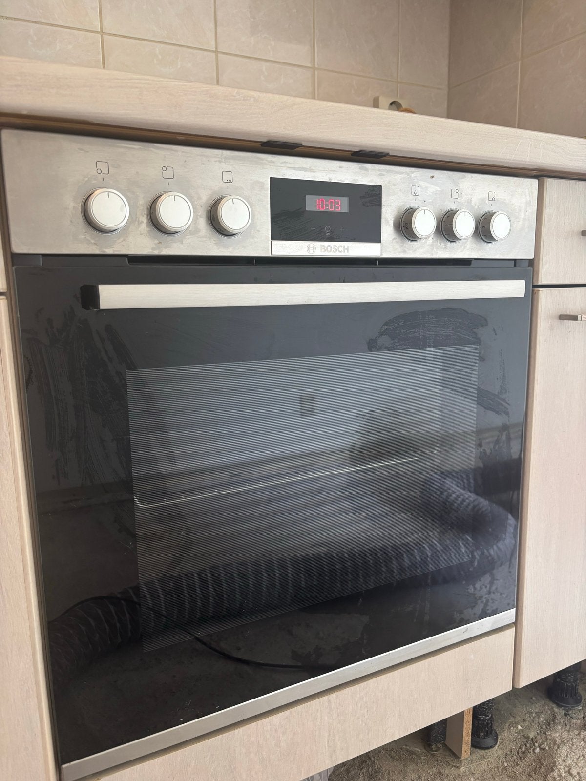 Bosch Inbouw Oven + Inductieplaat- Zo goed als nieuw, Ophalen, Oven, Hete lucht, Bosch