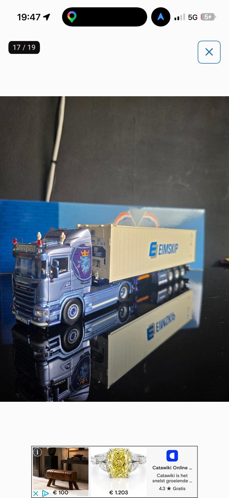 Scania Sneepels Topless Tekno, Overige merken, 1:32 tot 1:50, Ophalen of Verzenden, Zo goed als nieuw