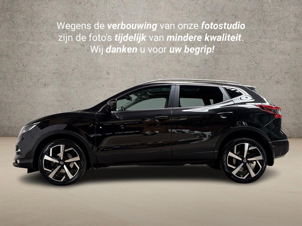 Nissan QASHQAI 1.2 Tekna + Automaat (PANORAMADAK, NAVIGATIE,, Gebruikt, 4 cilinders, 116 pk, Zwart