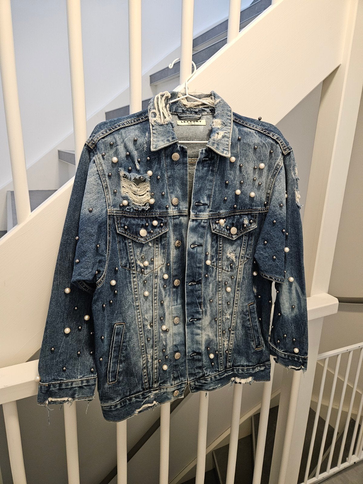 Dames spijkerjas maat S, Ophalen, Zo goed als nieuw, Maat 36 (S), Blauw