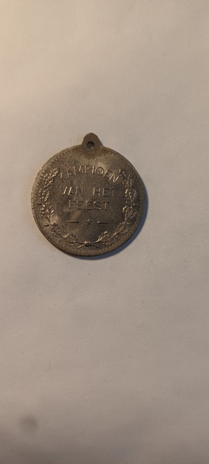 Oude medaille 'Kampioen van het Feest', Ophalen of Verzenden, Overige materialen, Nederland