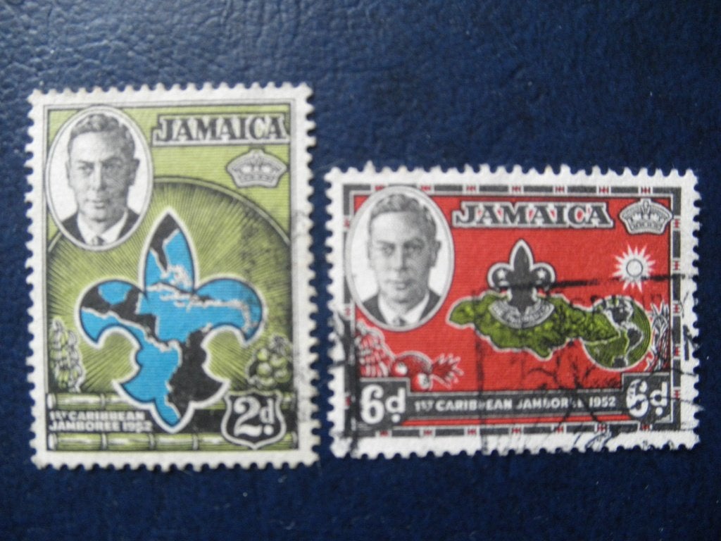 Postzegels scouting Jamaica 1952 - cat.w. € 1,20., Ophalen of Verzenden, Gestempeld, Noord-Amerika