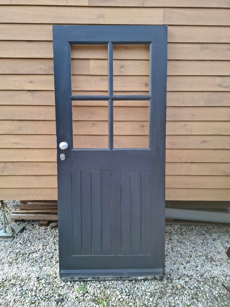 Voordeur B91xH207xD4cm houten deur buitendeur, Ophalen, Gebruikt, 80 tot 100 cm, Buitendeur
