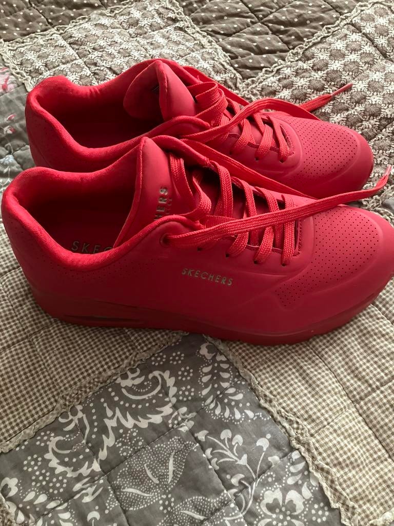 Rode Sketchers maat 38, Ophalen of Verzenden, Zo goed als nieuw, Rood, Sneakers of Gympen